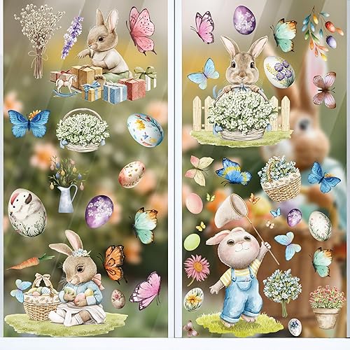 Miniatura 2 de Adhesivos retro para ventana de Pascua