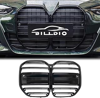G22 Grille - Front Kidney Grille ABS Double Slats Gloss Black
