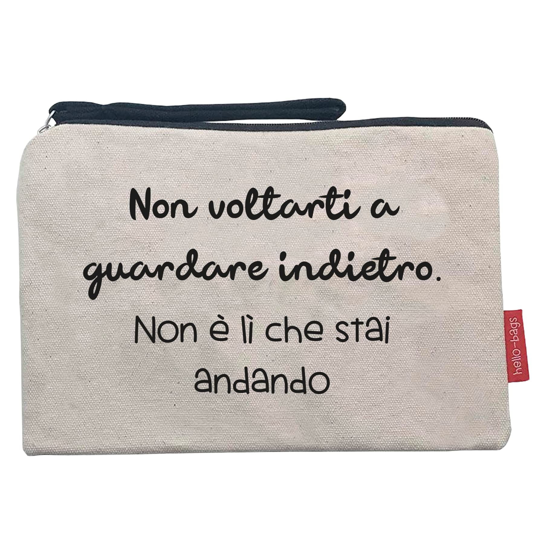 Hello-Bags Women's B-002-nonvoltarti Toiletry Bags/Handbags, Ecru, Medium