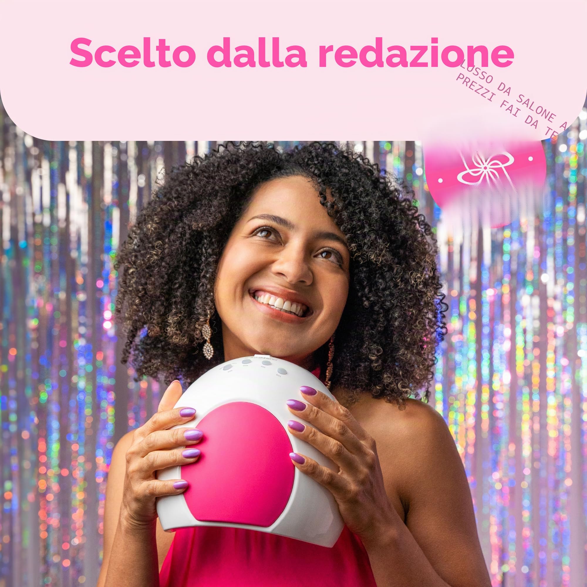 SUNUV Asciuga unghie UV LED, lampada per unghie, 10s/30s/60s/90s, timer a infrarossi, display LCD, base rimovibile, perfetto per manicure e studio delle unghie, regalo per donne