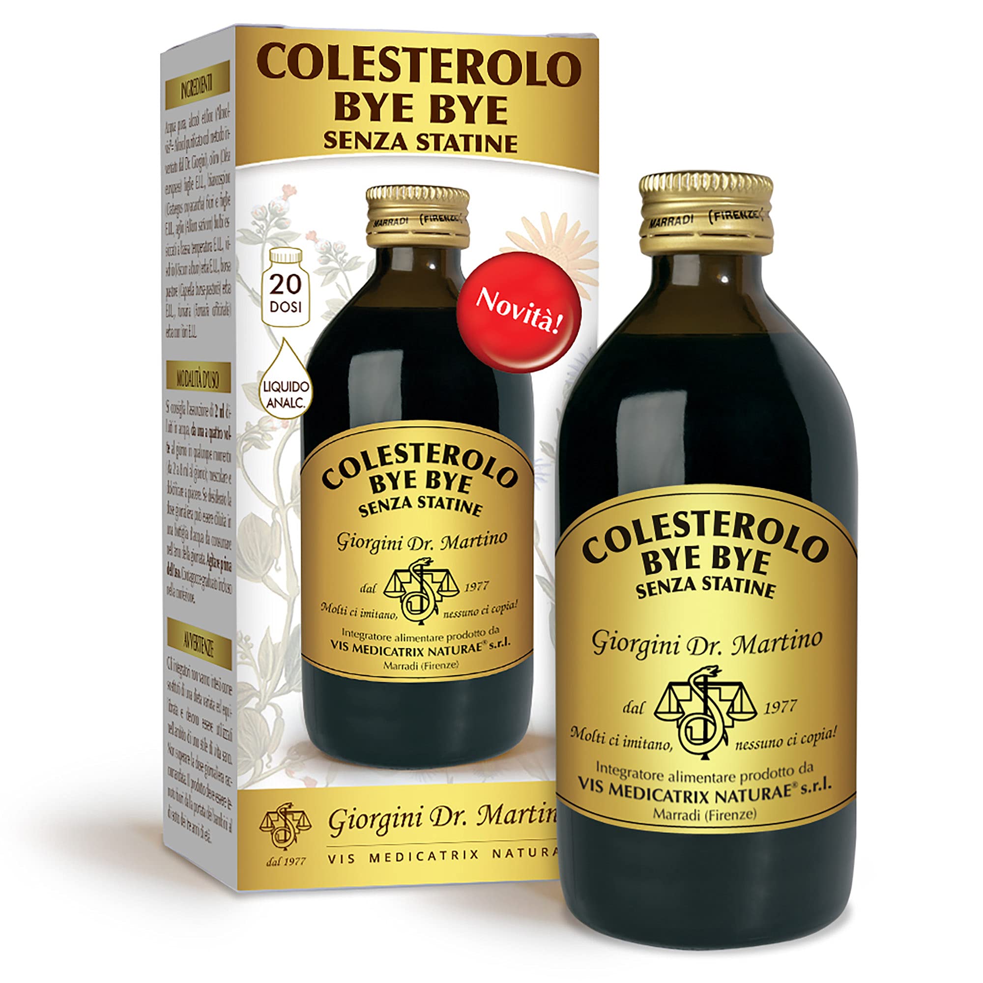 Dr. Giorgini Color Dunkelbraun Cholesterin-Bye ohne Statine Flüssigkeit Analc 200 ml
