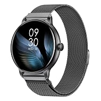 AcclaFit Smartwatch Uomo Donna con Chiamate Bluetooth, Orologio Fitness Rotondo da 1,38"