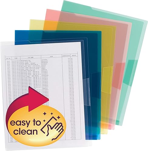 Miniatura 6 de Smead Organized Up - Chaqueta de archivo de proyecto translúcida de polietileno, tamaño carta, transparente, 10 por paquete (85753)