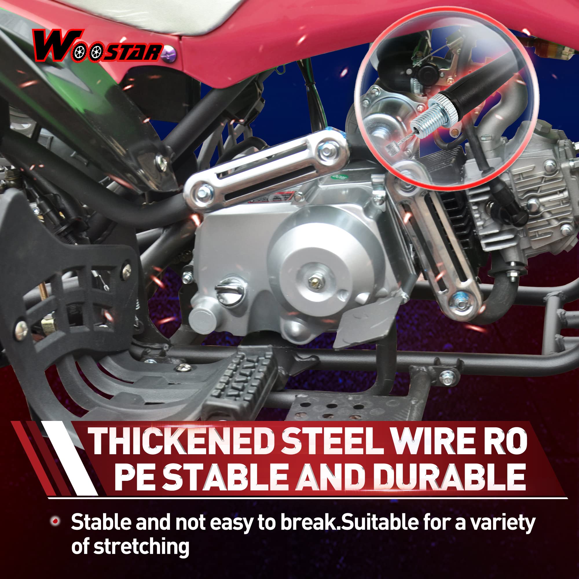 WOOSTAR 37.8 Câble D'accélérateur Remplacement Pour Apollo RFZ 125cc 50cc 70cc 110cc Dirt Pit Bike WOOSTAR 37.8 Câble D'accélérateur Remplacement Pour Apollo RFZ 125cc 50cc 70cc 110cc Dirt Pit Bike