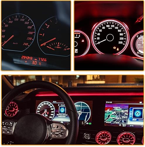 Miniatura 3 de X AUTOHAUX 10 Uds rojo T3 3030 LED 12V Panel de instrumentos de coche Dash Cluster Gauge Bulbos Luz Dashboard Indicador de advertencia Luces de