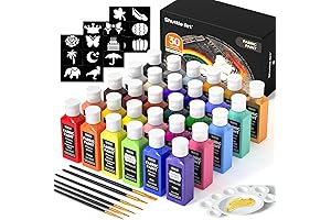 Shuttle Art Clothes Painting Kit: 30 Vibrant Shades for Your Creative Wardrobe