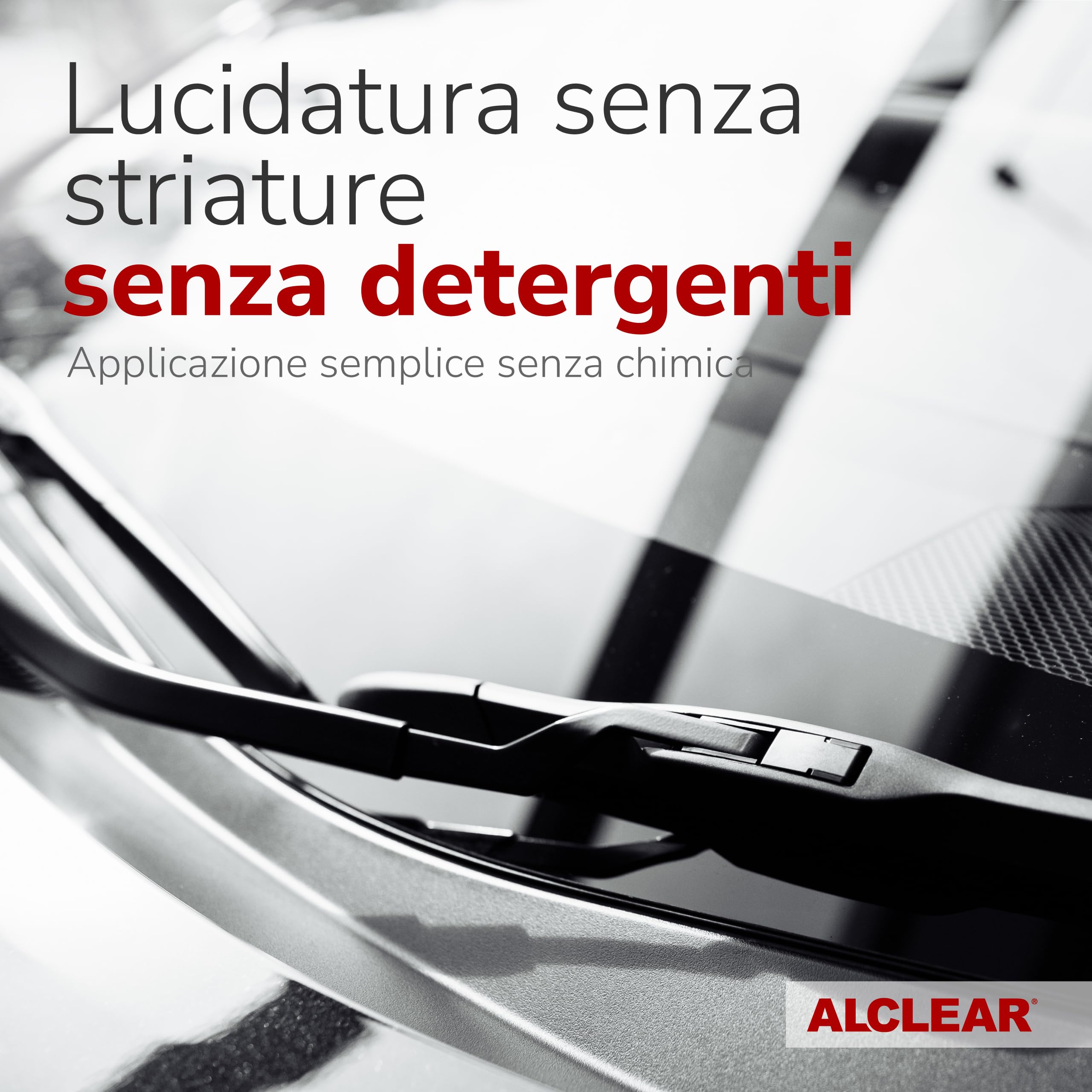 ALCLEAR 950002_5 set panni in microfibra per vetri, 5 pezzi 60×45 cm | Panni per vetri senza aloni e senza pelucchi, Designed in Germany, per casa e auto