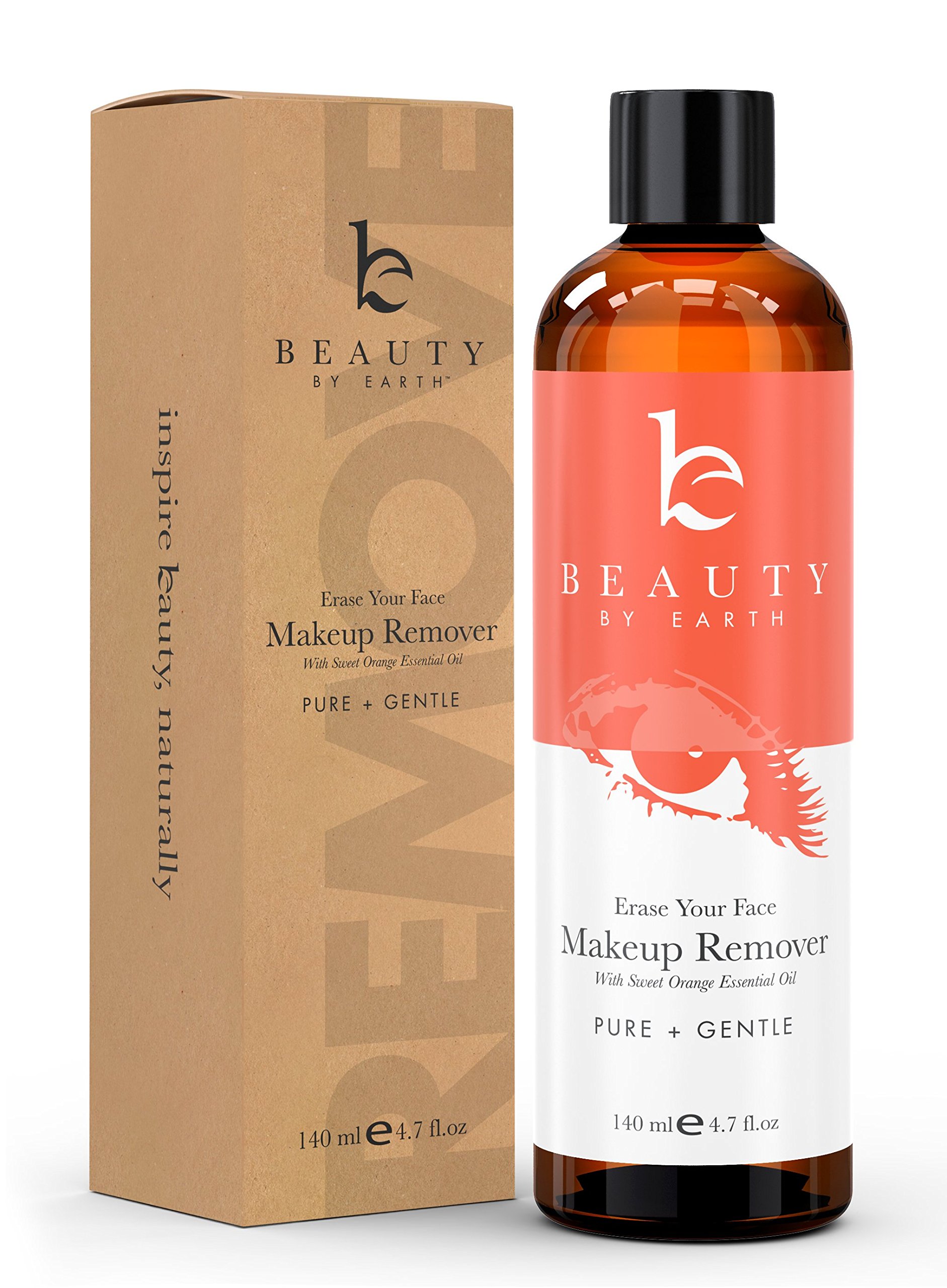 Makeup Remover - with Organic Aloe Vera & Witch Hazel, Use with Eye Makeup Remover Wipes or Cotton Pads, Gentle Non-Greasy...