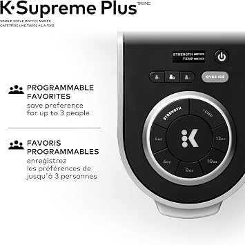 K-Supreme Plus Single Serve K-Cup Pod Coffee Maker