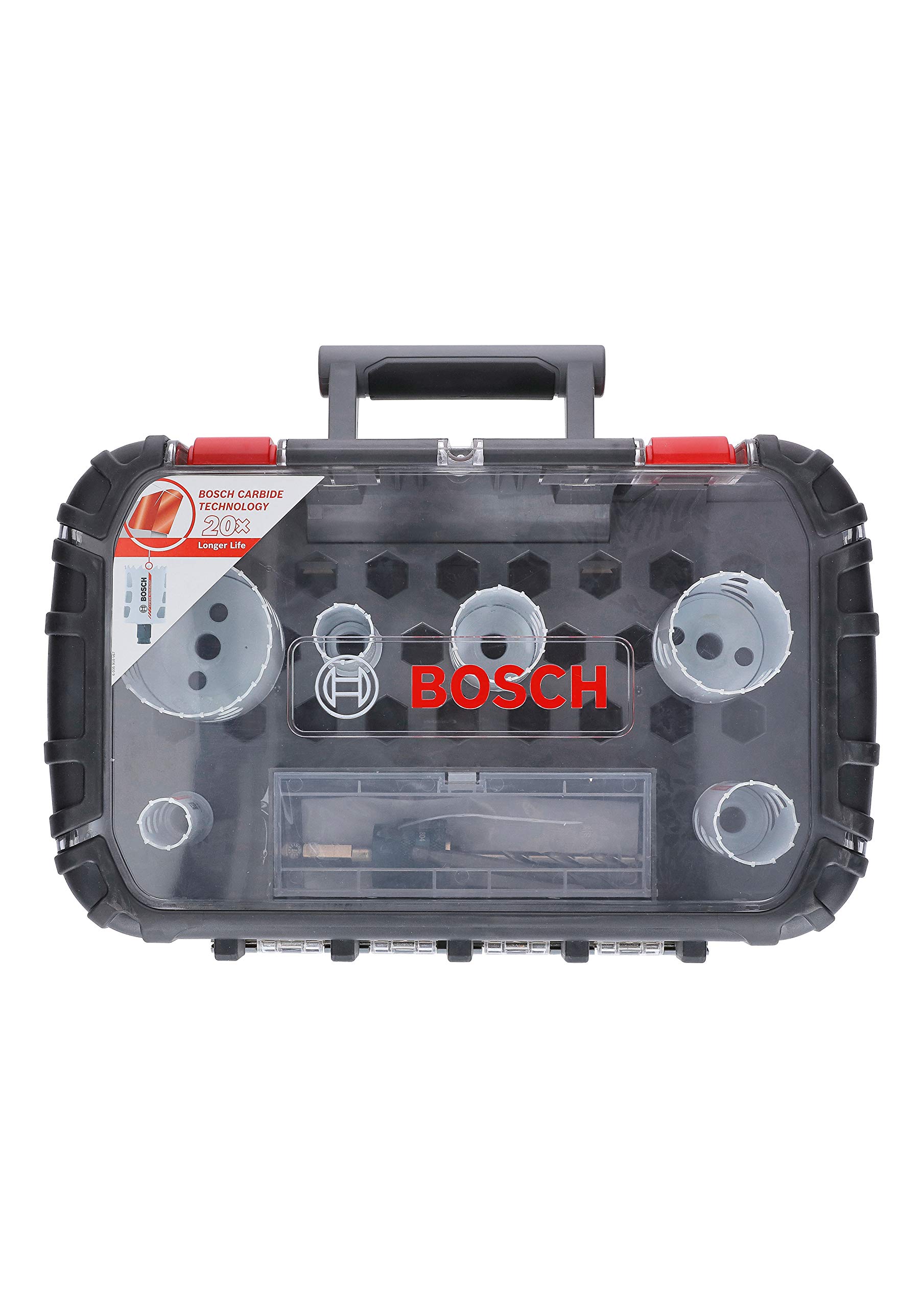 Bosch Professional Set di Seghe a Tazza in Metallo Duro Endurance for Heavy Duty Universal da 8 Pezzi (Ø 22 / 25 / 35 / 40 / 51 / 68 mm, Accessorio per Foratrice)