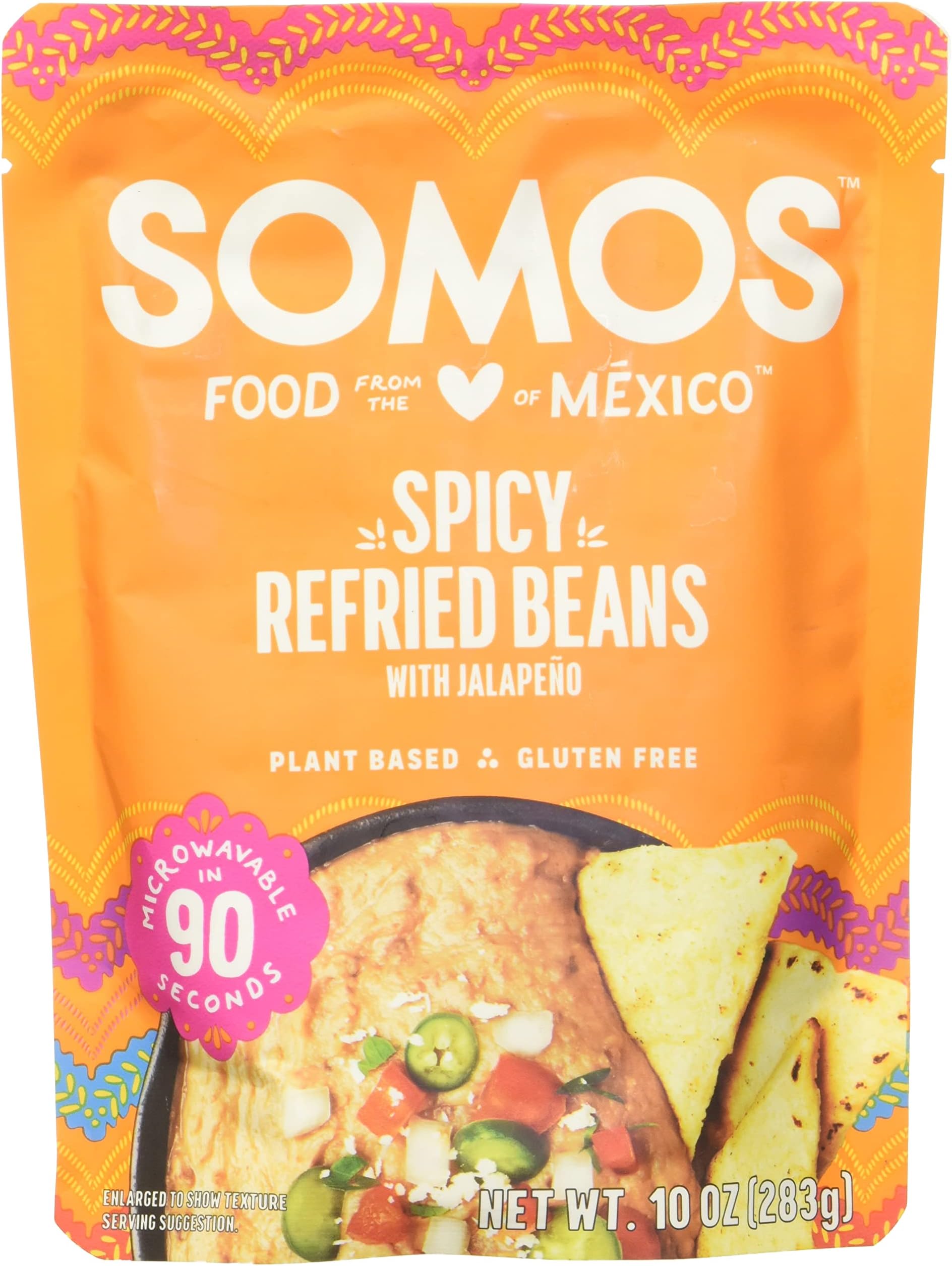 Somos, Beans Refried Spicy, 10 Ounce