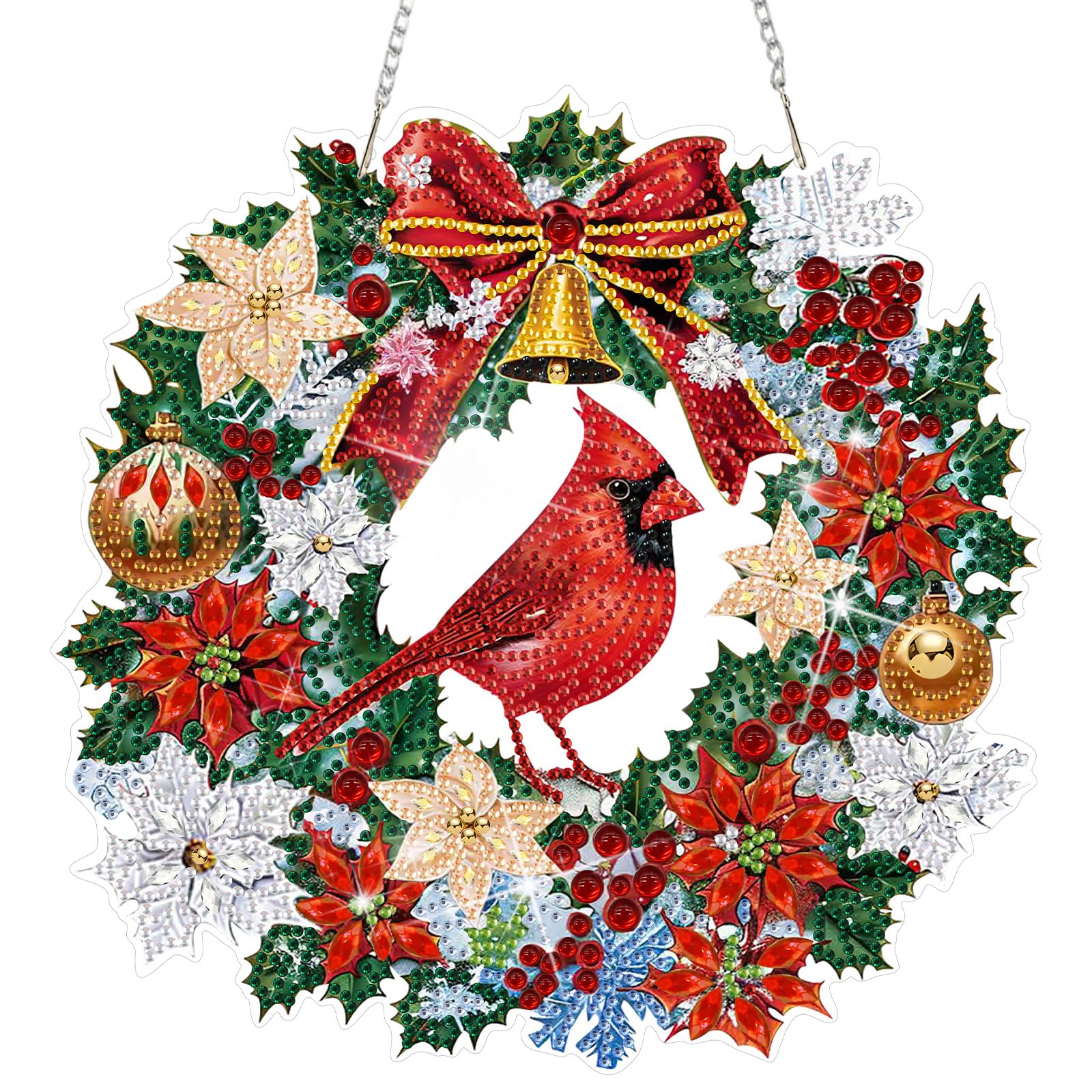 Couronne de Noël d'hiver à faire soi-même kit cadeau adultes DIY