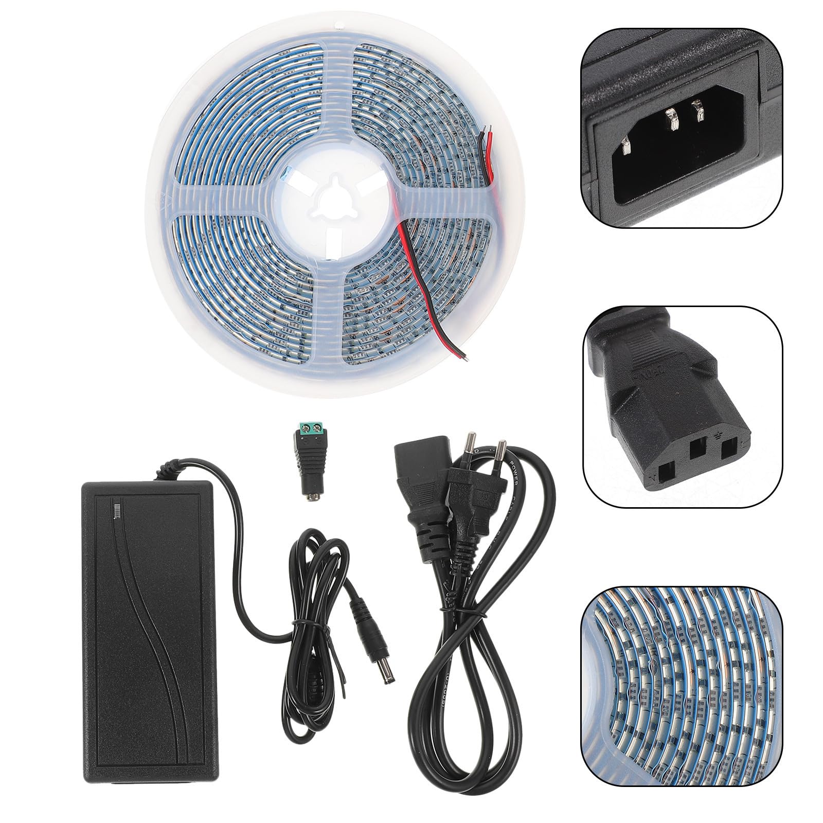 Bande Lumineuse LED de Croissance 5 Mètres Étanche Smd 5050 pour Plantes de Serrage Légumes et Fleurs Flexible Facile à Installer pour Semis