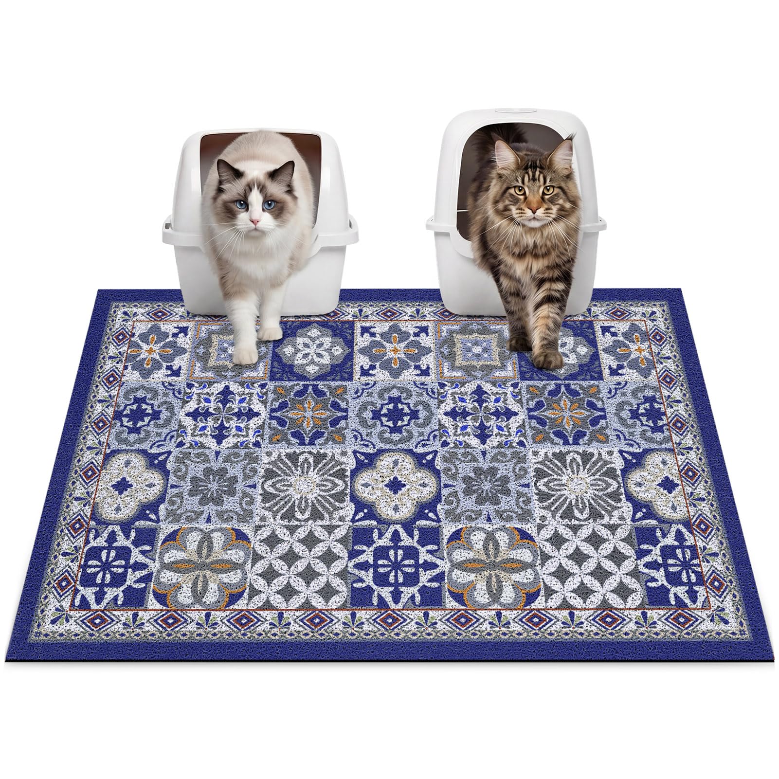 Tapis de litière pour chat fini les corvées de nettoyage au sol