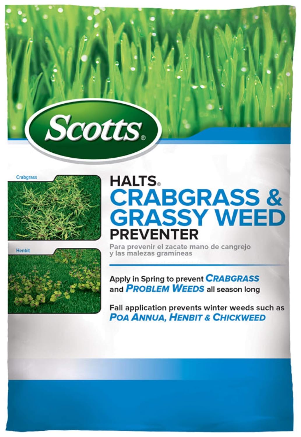 Scotts Halts Crabgrass & Grassy Weed Preventer