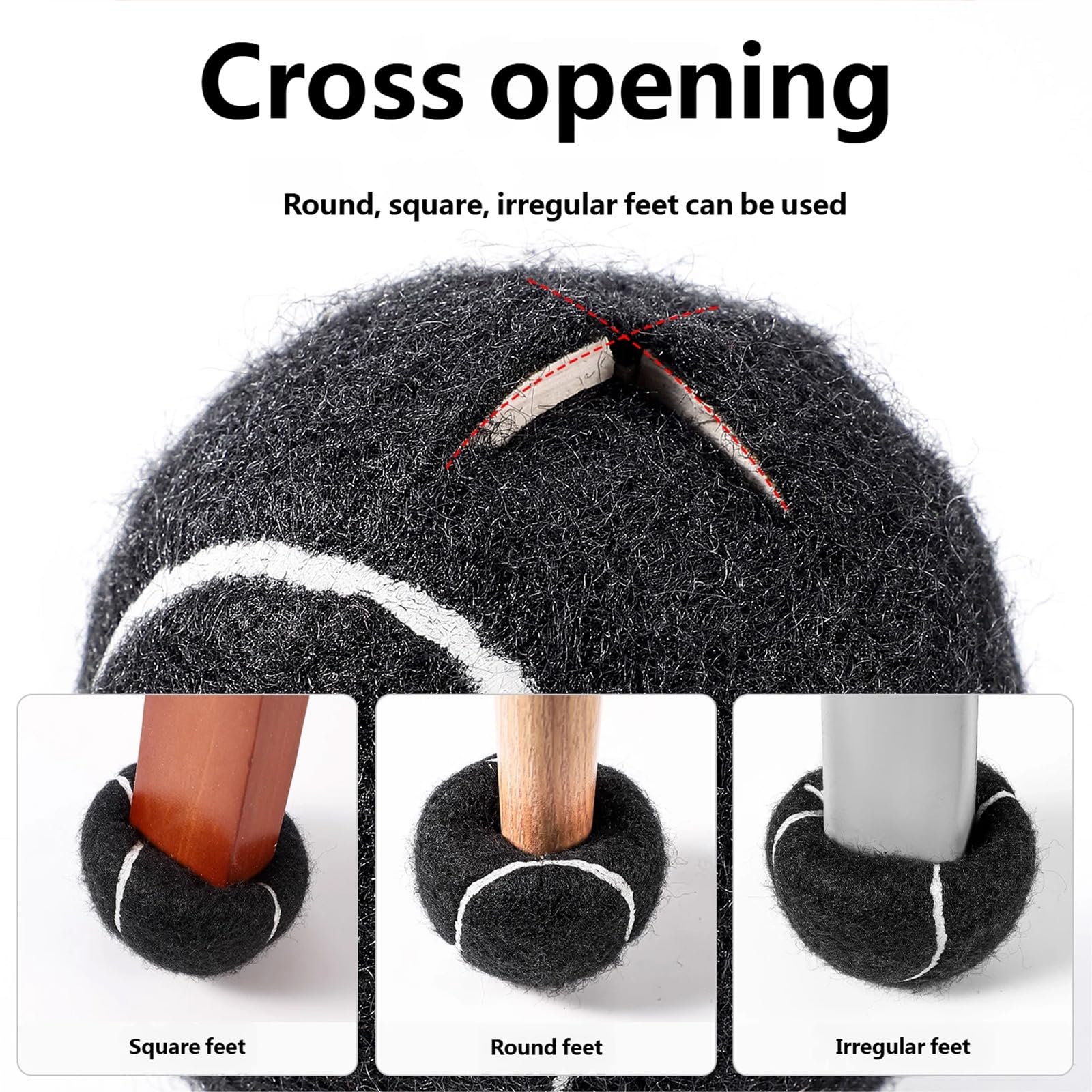 16 deslizadores de patas multiusos para oficina y hogar, configuración simple, antideslizante, protector de suelo para patas de silla, reducción de ruido, almohadillas de fieltro para suelos