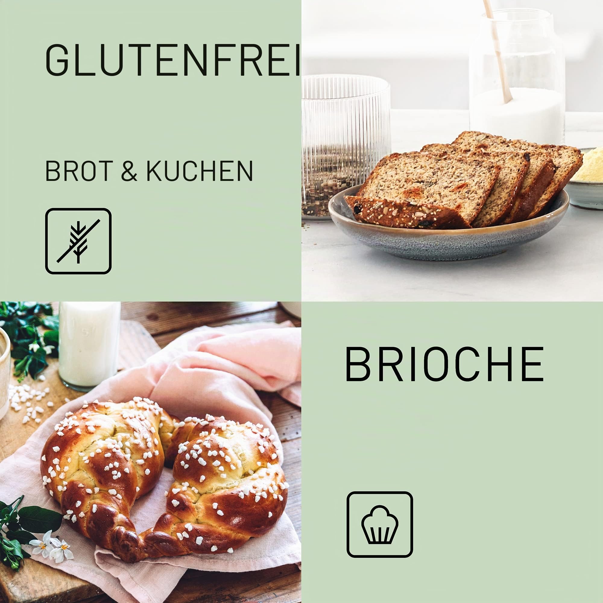 Panasonic SD-ZF2010KXF | Brotbackautomat Croustina, knuspriges Brot, glutenfreies Programm, zwei Temperatursensoren, 18 Programme, 2 Brotstufen, 700 W, schwarz – Version FR