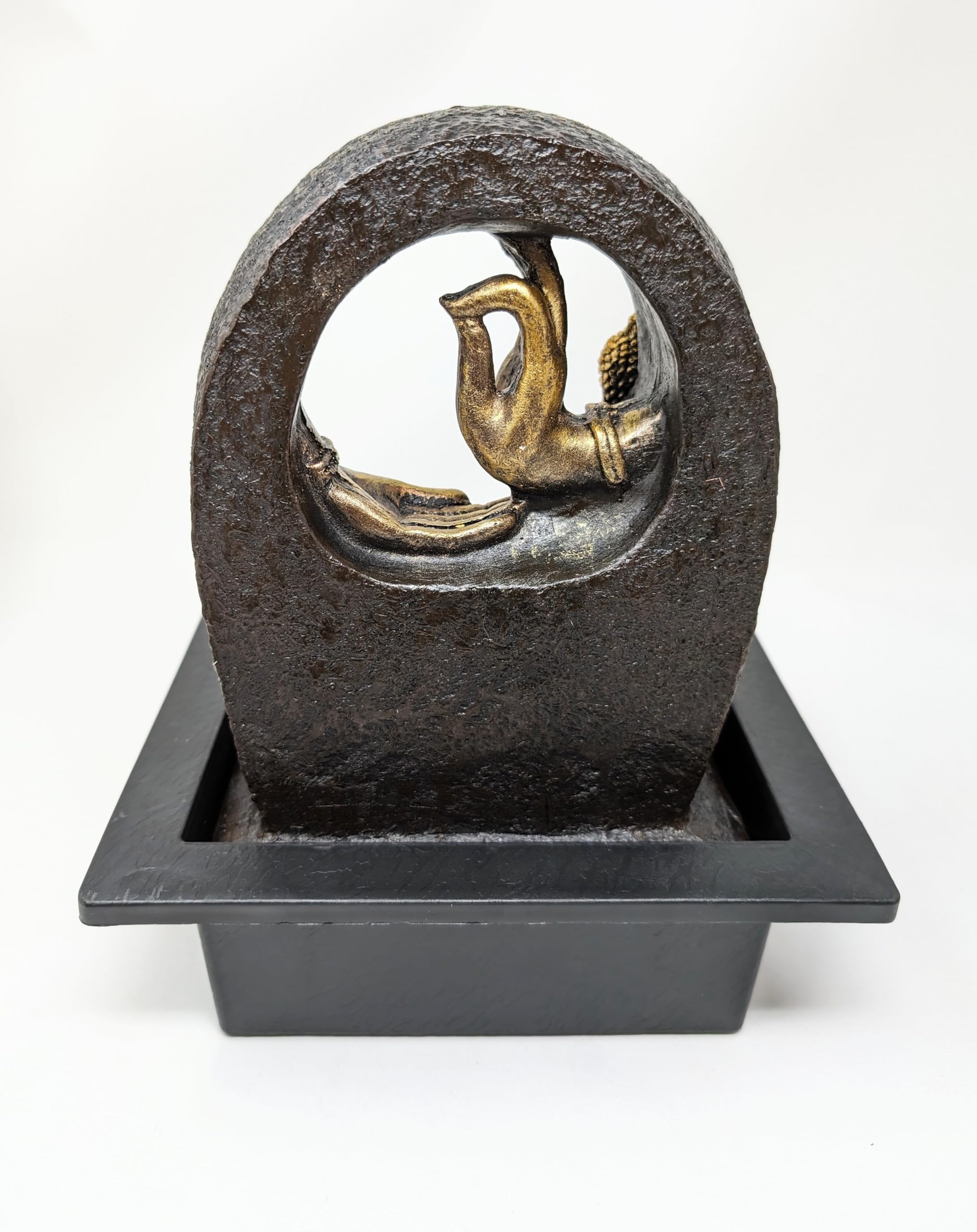 Praying Buddha Beautiful Indoor and Outdoor Water Features for the Garden: Stunning Water Fountain, Garden Fountain, and Waterfall for Your Outdoor Space JR5196 - Image 4