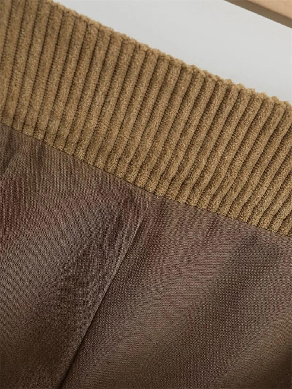 SWEPER Falda Corta De Mujer - Minifalda De Pana para Mujer, Falda Pantalón De Cintura Alta, Estilo Retro Americano, con Cremallera Lateral Simple, De Cintura Alta