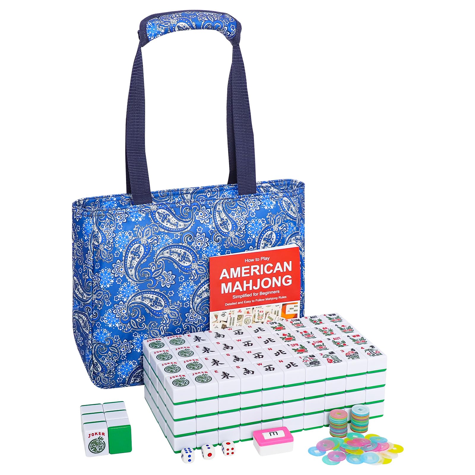 Amazon.com: GUSTARIA American Mahjong Set, Mahjong Game Set with