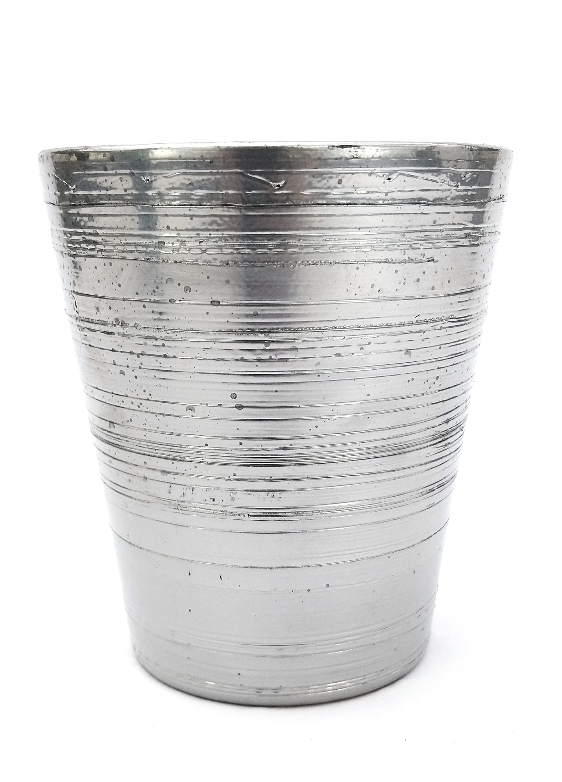 POWERS TO FLOWERS - ANTHURIUM COLOR LIFE ORO e ARGENTO IN VASO CERAMICA DORATO E ARGENTATO, VASO 14CM DIAMETRO, piante vere