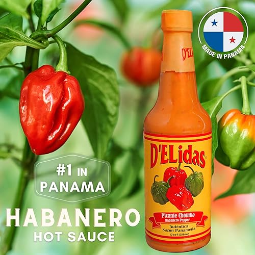 Miniatura 3 de DELIDAS Habanero Salsa picante salsa picante de pimienta habanera natural salsa chombo picante 1 en Panamá sin OMG salsa de habanero de alimentos