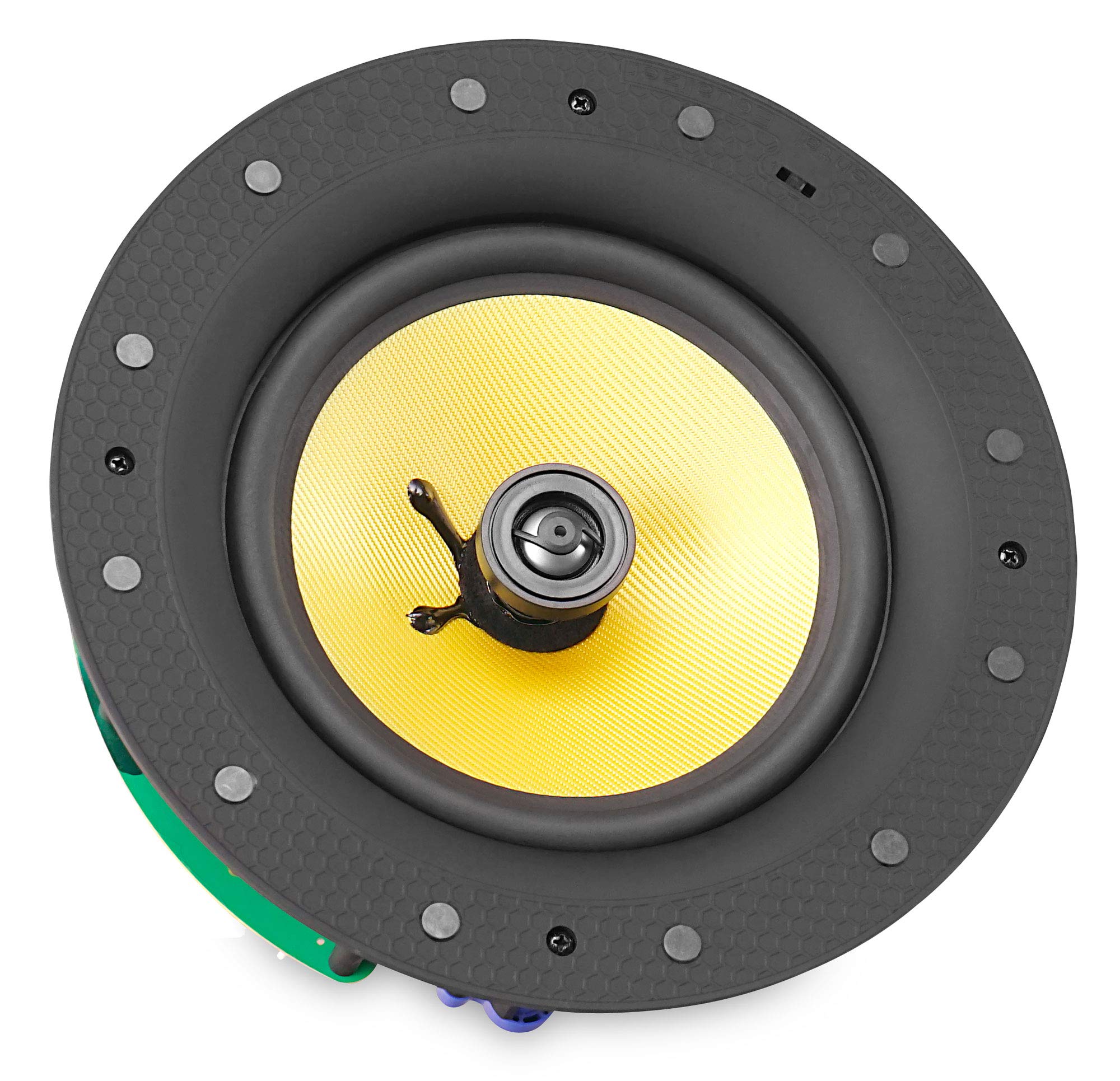 Pronomic 2er Set CLS-880 WH High-End Gewebe Einbaulautsprecher (2-Wege Decken-Lautsprecher Box, 8"/203 mm Woofer, 0,75"/19 mm Tweeter, 80/160/320 Watt RMS/Musikleistung/Peak, Equalizer) weiß