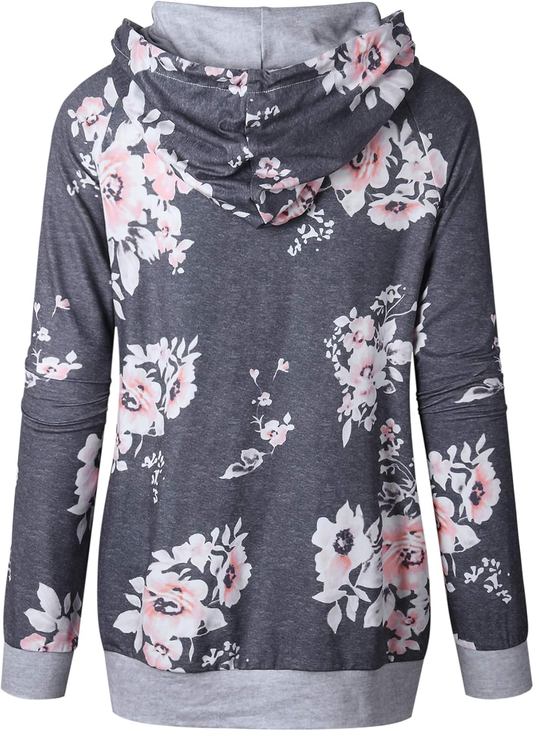 Barlver Women's Casual Hoodies Long Sleeve Sweatshirts Cowl Neck Drawstring Hooded Pullover Top with Pockets - Image 6