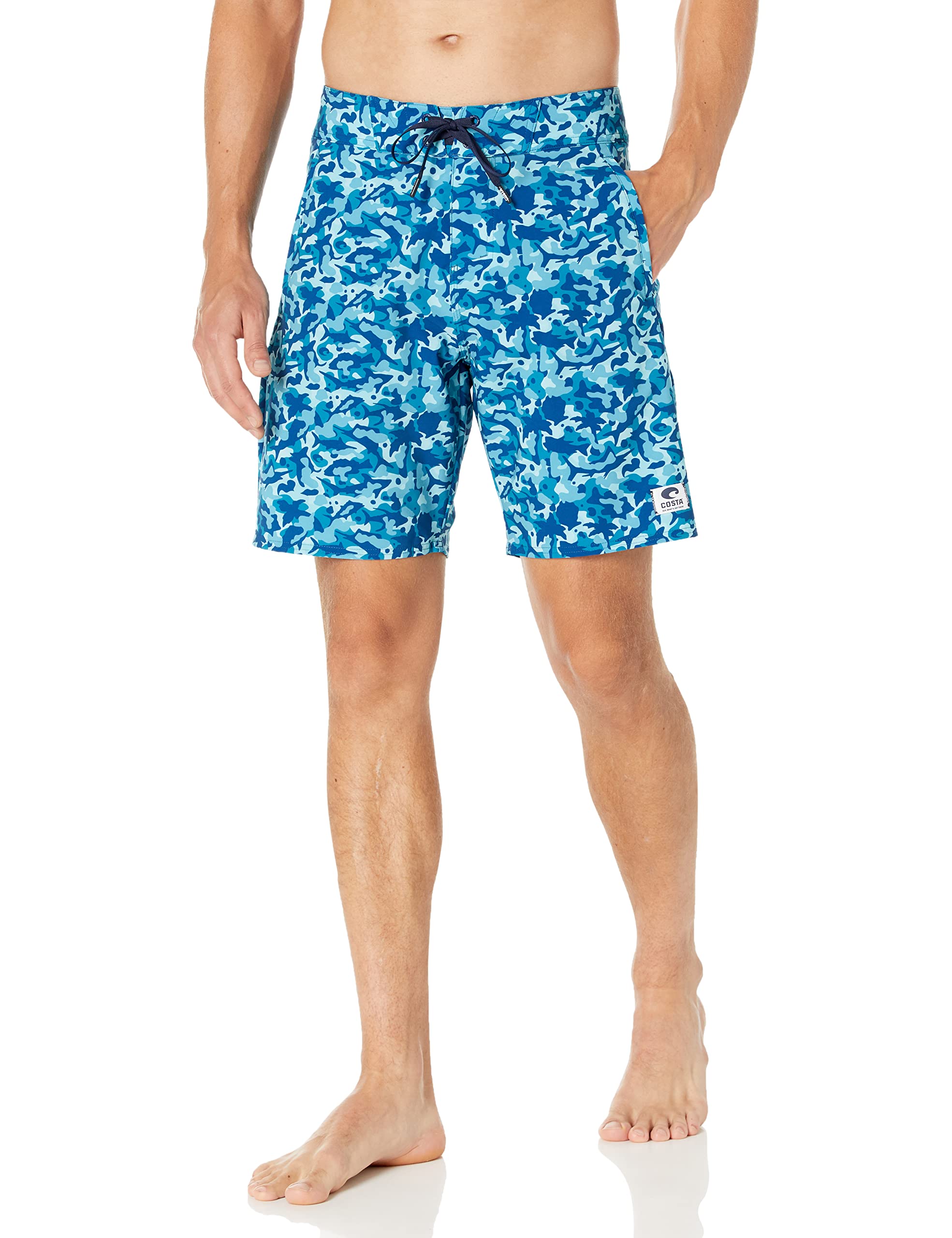Costa Del Mar Men's Tides Water Camo Printed Boardshort