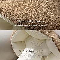 Vista 3 de Phantoscope Almohada Decorativa en Forma de Hongo, Almohadas Decorativas de Vellón Teddy Suave en Forma de Hongo, Lindo Cojín en Forma 3D para Sofá