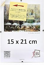 3-B Lot de 10 Cadres sans bordure CLIP 15x21 cm (A5) - Cadre à Clip avec verre acrylique