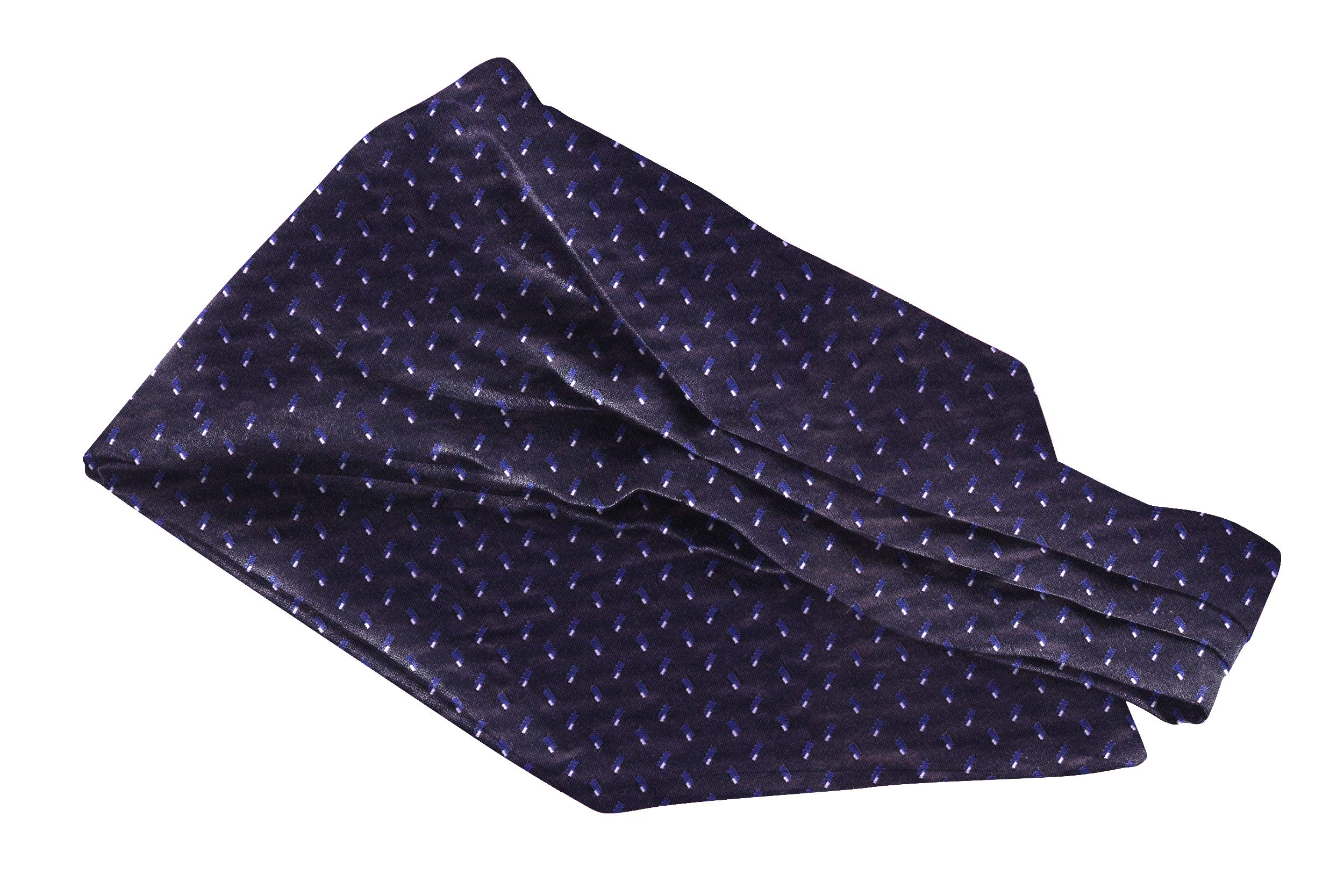 blacksmith Black Paisley Jacquard Microfiber Ascot for Men - Scarf Neckwear Ascot Stole Bandana for Men-picture-28
