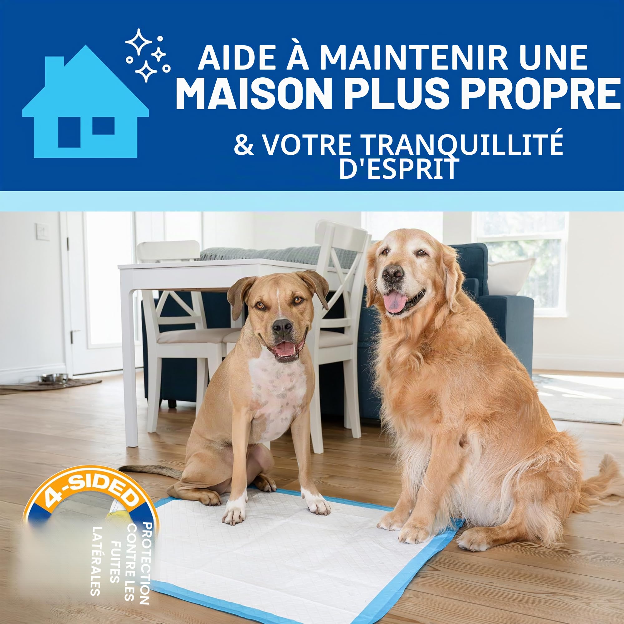 Four Paws Quatre Pattes Wee-Wee Extra Large Chien Housebreaking Coussinets