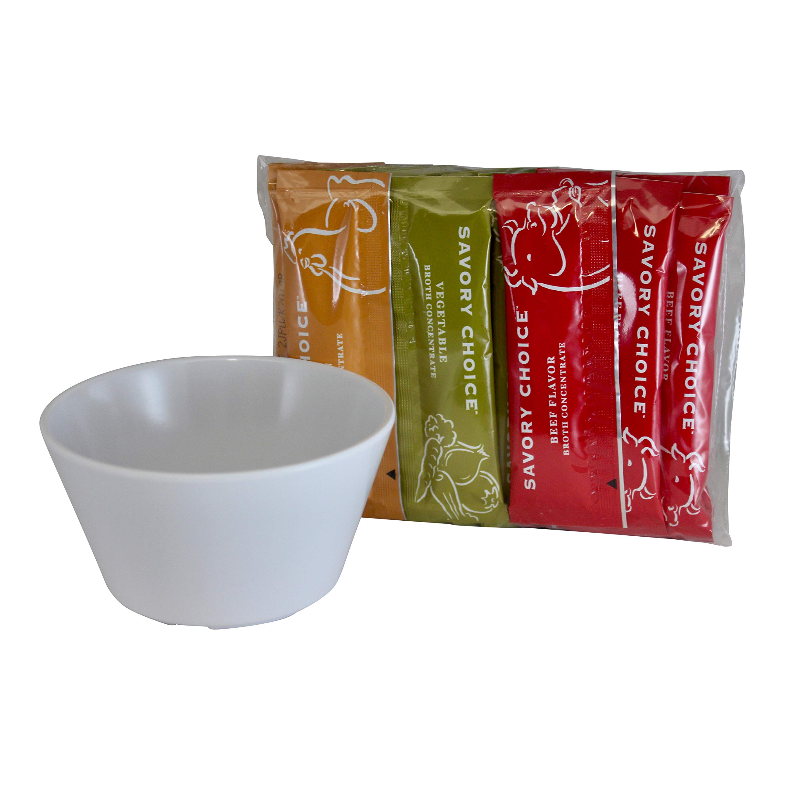 Savory Choice Reduced Sodium Broth Variety Pack 8 Each Beef, Chicken and Vegetable Concentrates