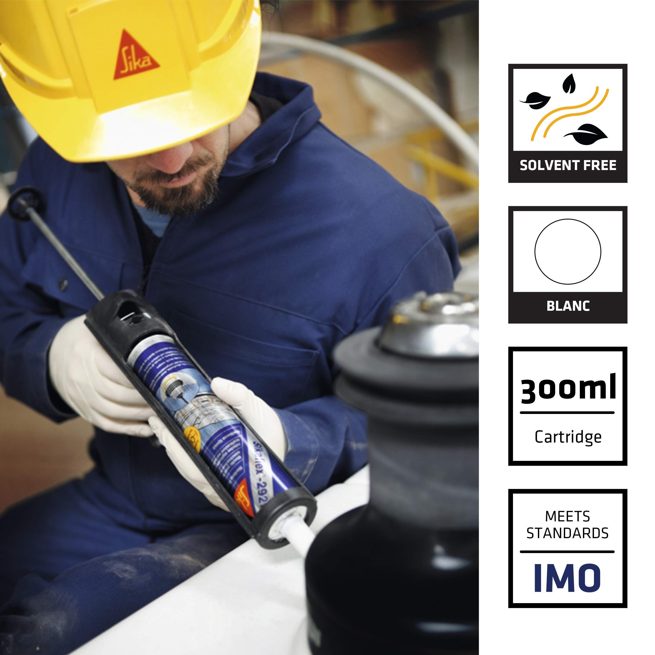 Buy Sikaflex291i, White, Multifunctional adhesive sealant for marine