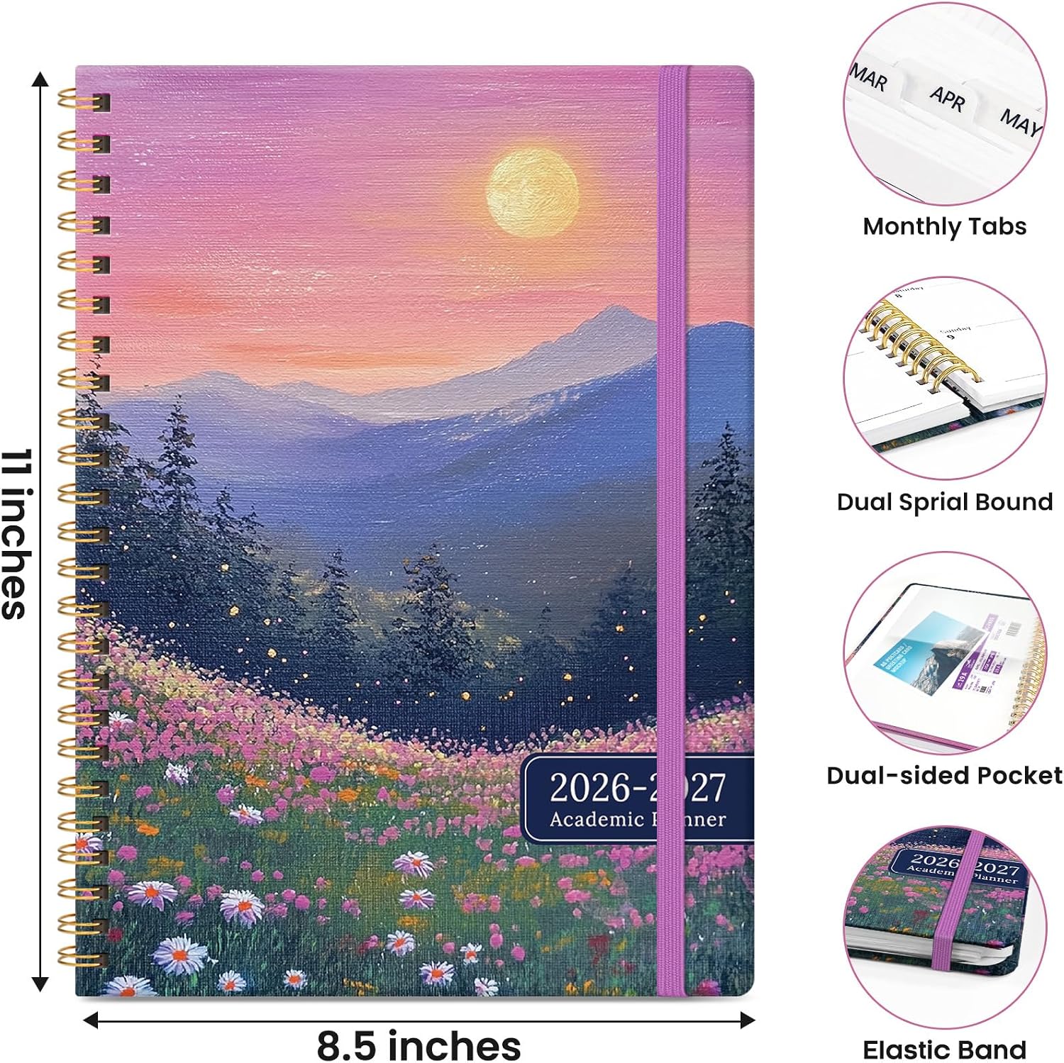 ZOTIA Academic Planner 2026-2027, Monthly & Weekly Jul 2026-Jun 2027 image 4