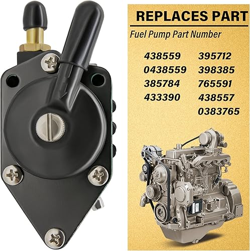 Miniatura 3 de 438559 Bomba de combustible para fueraborda Johnson Evinrude 25 35 50 65 70 75 85 88 90 100 105 115 135 140 HP Reemplazar 385784 0438559 433390