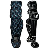 CHAMPRO mens Compact Pro Plus Umpire Leg Guard, BLACK, 17 Length US