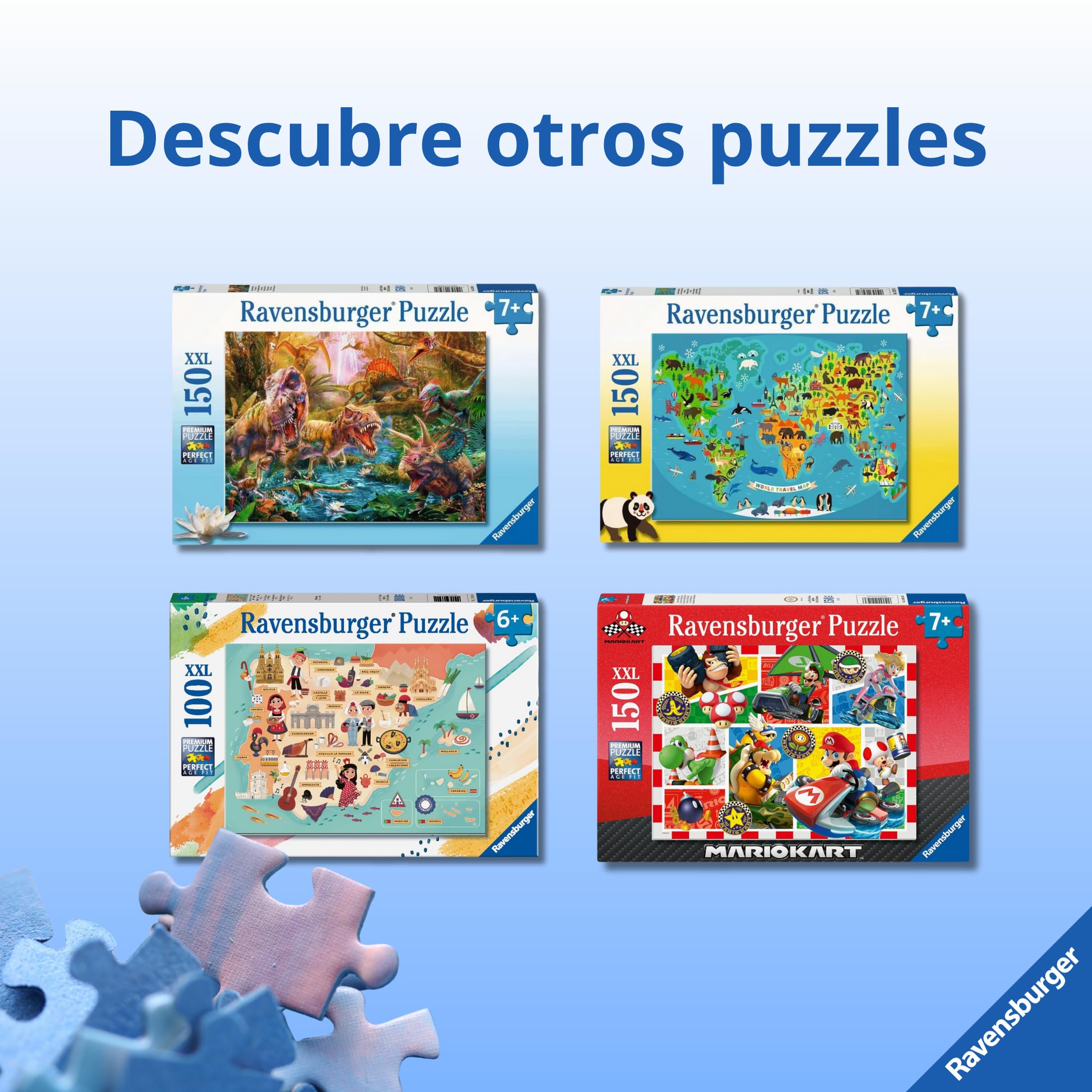 Ravensburger - Puzzles XXL Pokémon | Puzzle 7 Años O Más | Regalo Niño 7 Años O Más De 150 Piezas | Rompecabezas Niños De 49 X 36 Cm | Ravensburger Puzzle