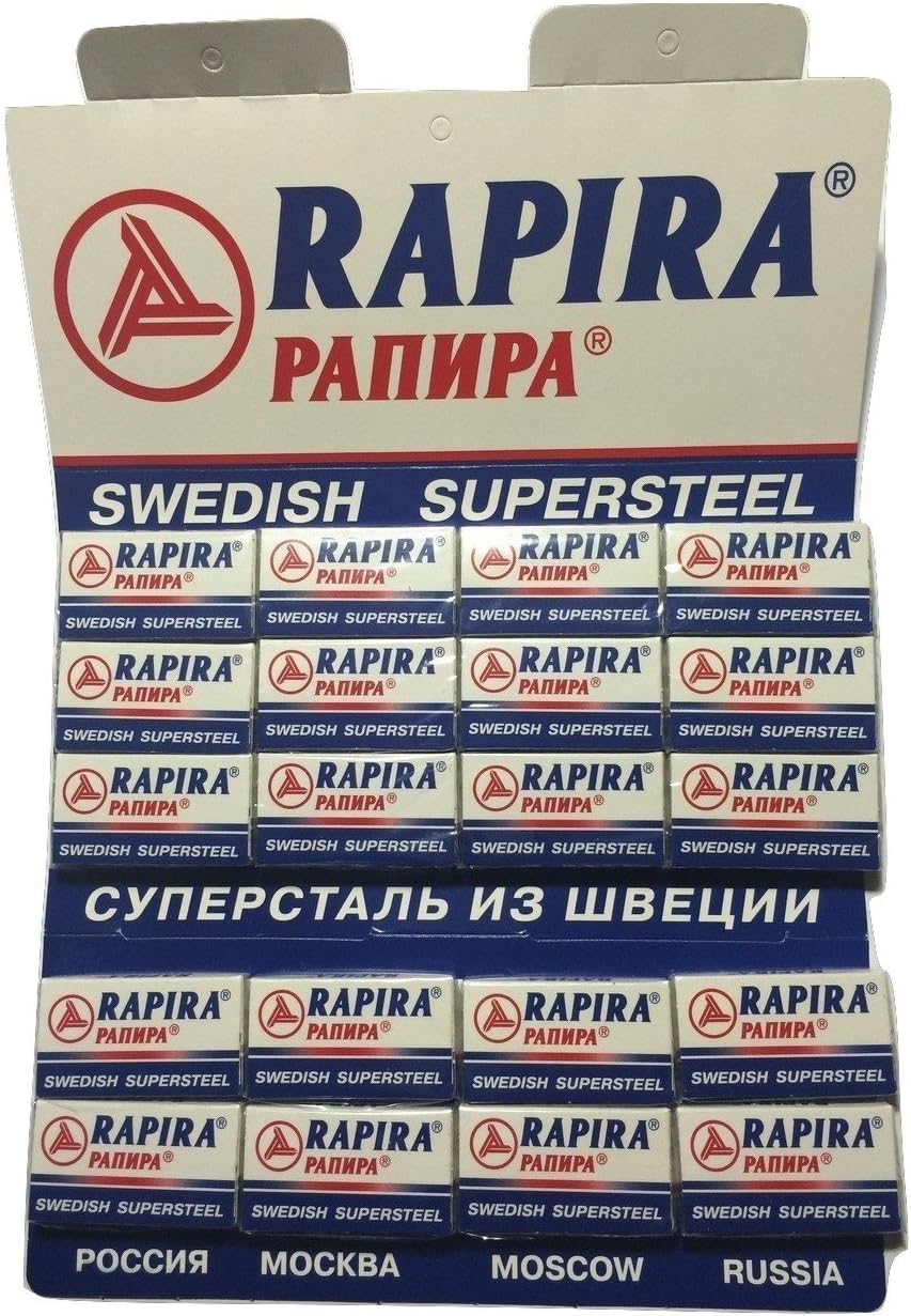 100 Rapira Swedish Super Steel Razor Blades