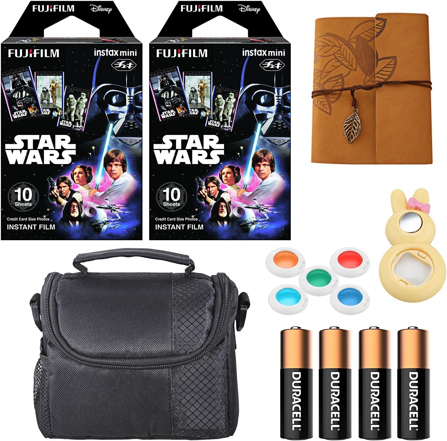 Fujifilm Instax Mini Instant Star Wars Character Film, Colorful Lenses, Camera Case, Mini Photo Album and More