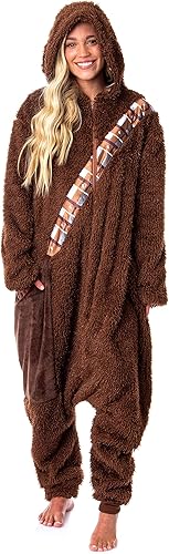 Miniatura 6 de Star Wars - Disfraz de Chewbacca Chewie Kigurumi para adultos, pijama para hombres y mujeres