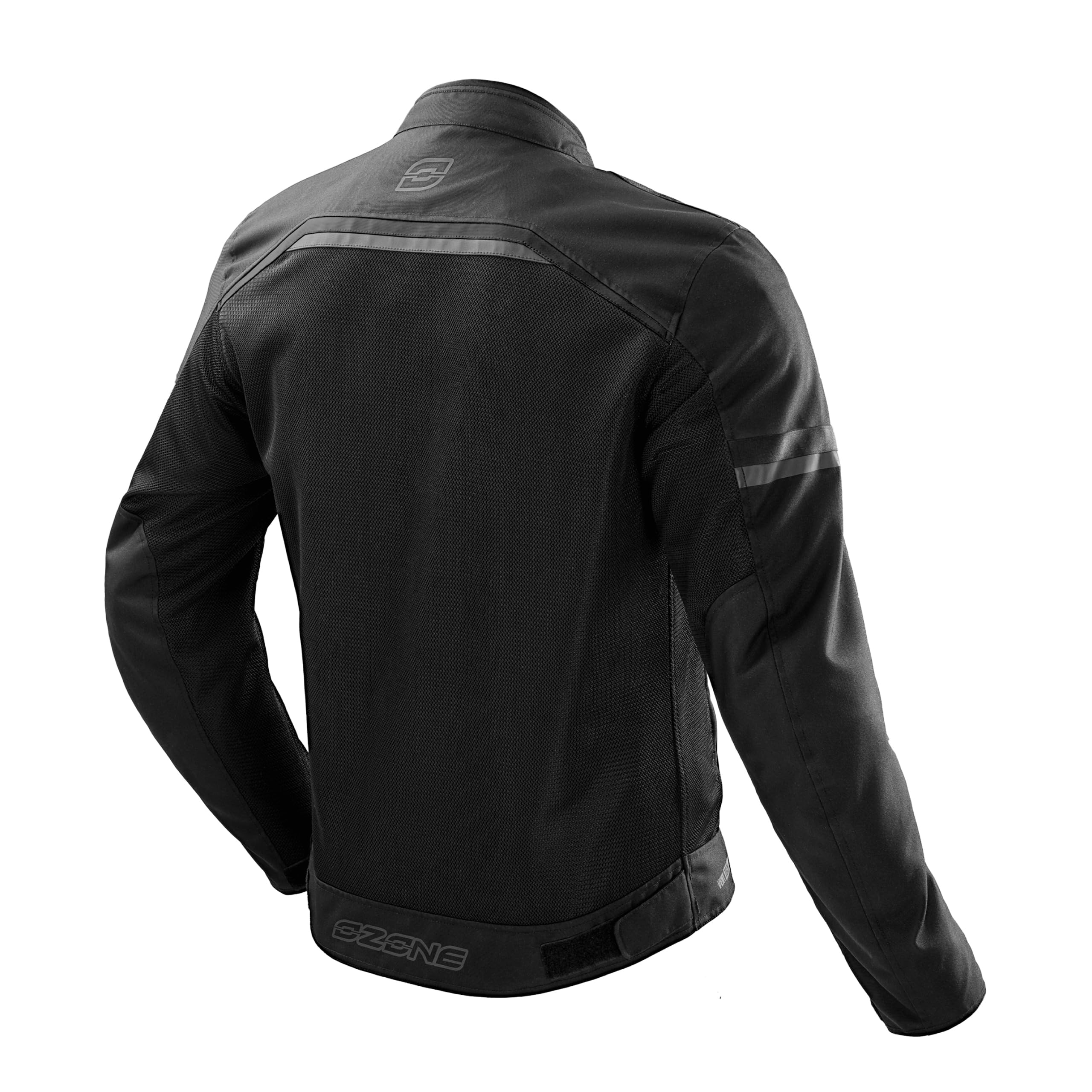 OZONE MOTO Neo Air Motorradjacke Herren | Textil | Ellbogen und Schulterprotektoren Stufe 1 | Rückenprotektortasche (Protektor Unten Kaufen) | Große Mesh Belüftungspaneele | Größen bis 2XL