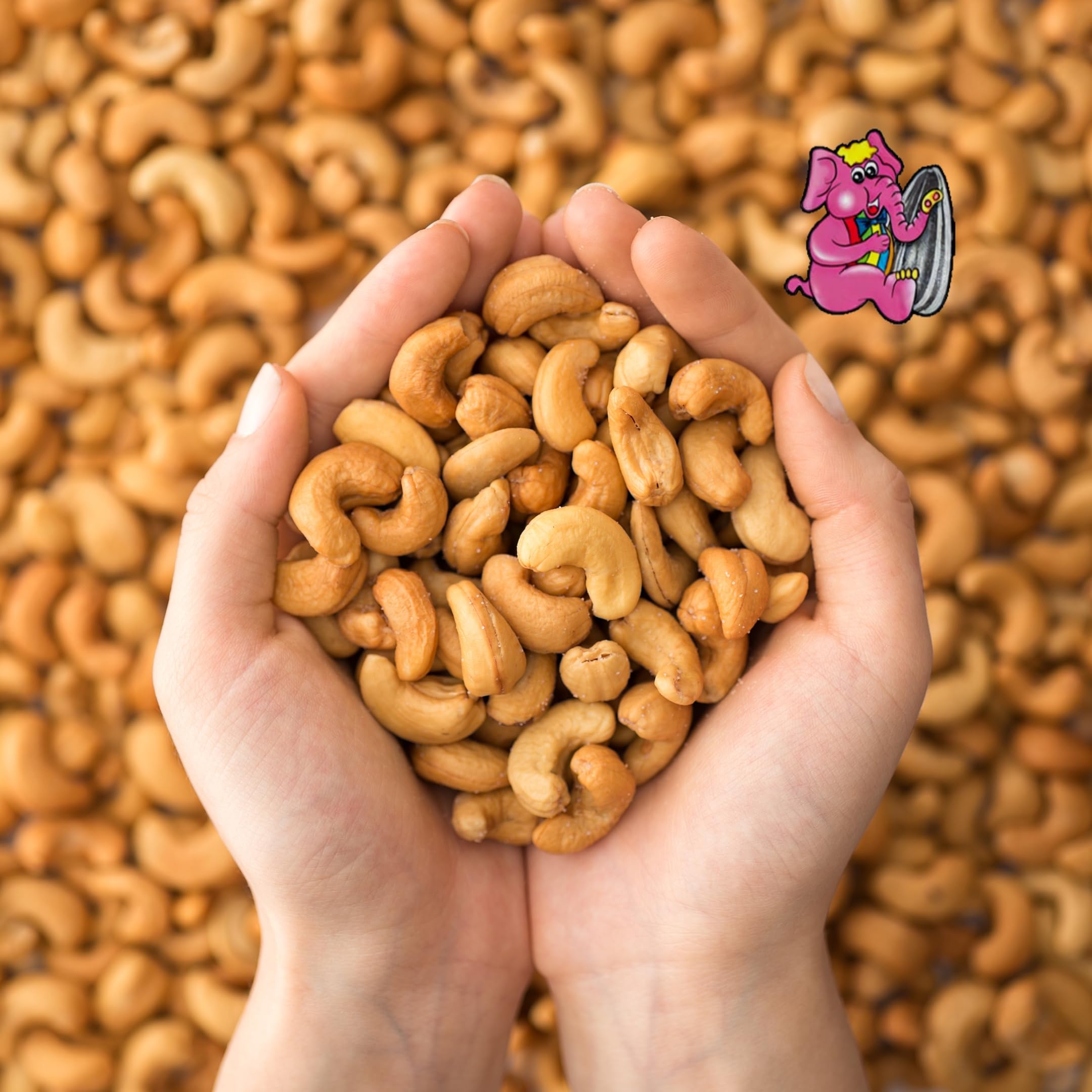 Anacardos Naturales Toque de Sal · El Elefante Rosa Premium · Bolsa 1Kg · Snack Saludable y Energía