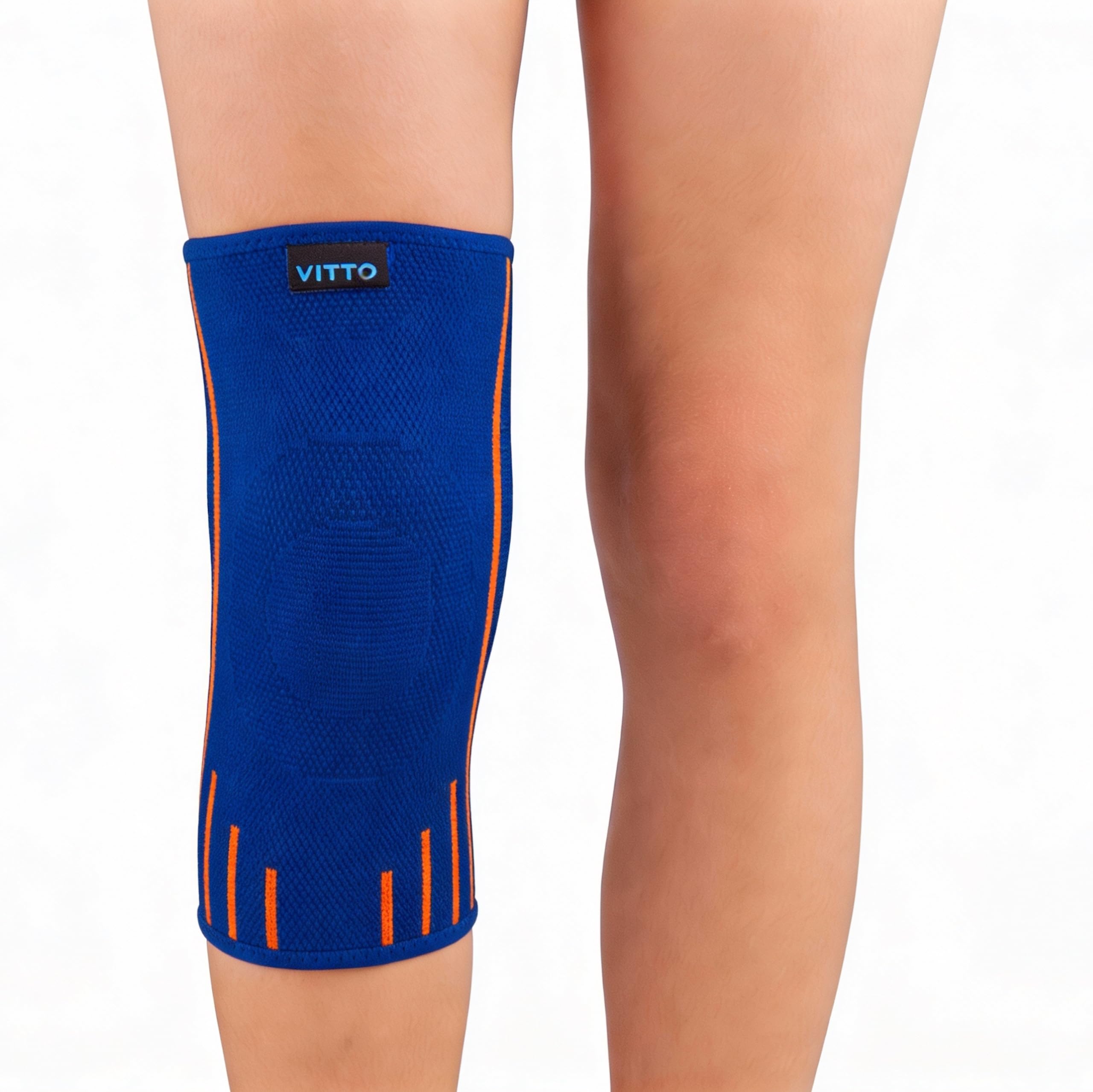 VITTO Kniebandage Kinder - Osgood Schlatter Knieschoner, Knie Bandage Kinder für Jungen und Mädchen von 4-14 Jahre