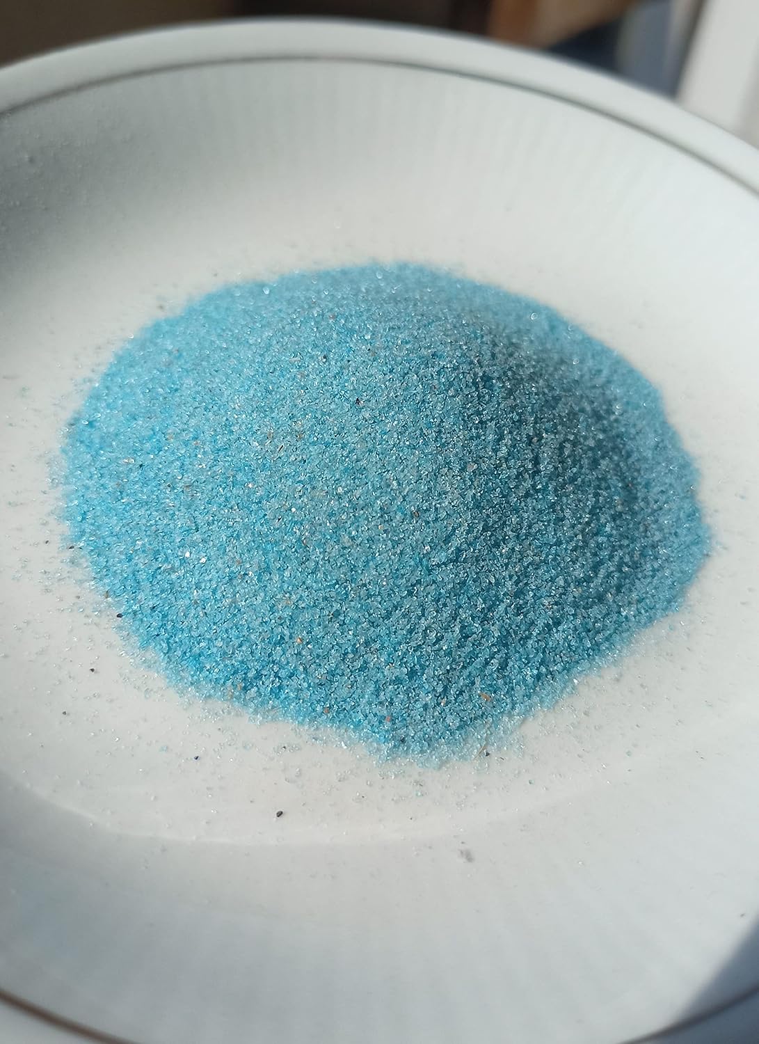 Natural Blue Apatite Crushed fine Powder 150 ct/ 30 Gm, Apatite Dust Powder for Painting, Gemart, Resin Art & Craft