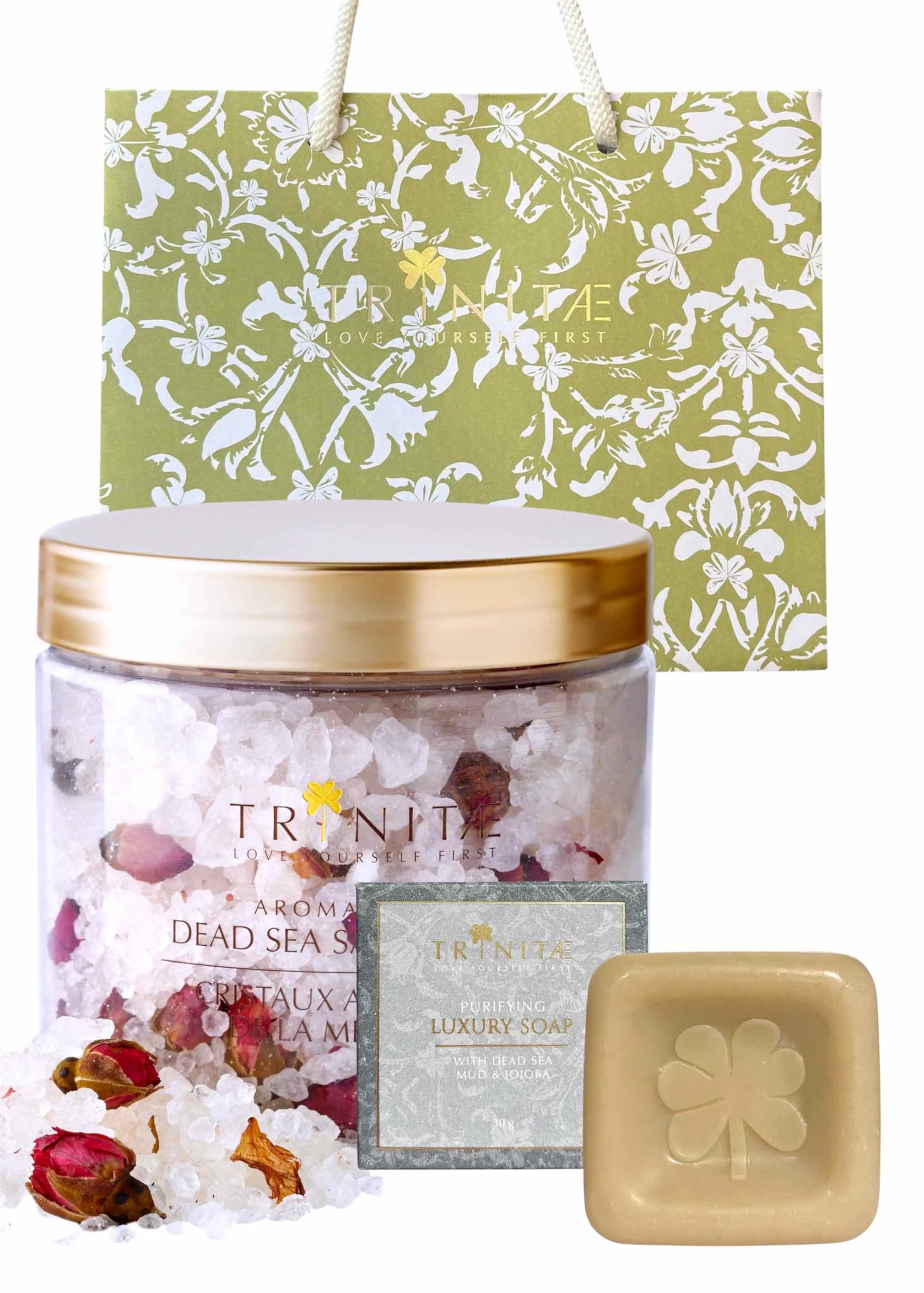 Amazon | 【トリネティ】アロマバスソルト(ローズ)+死海ソープ 死海の Amazon | 【トリネティ】アロマバスソルト(ローズ)+死海ソープ 死海の