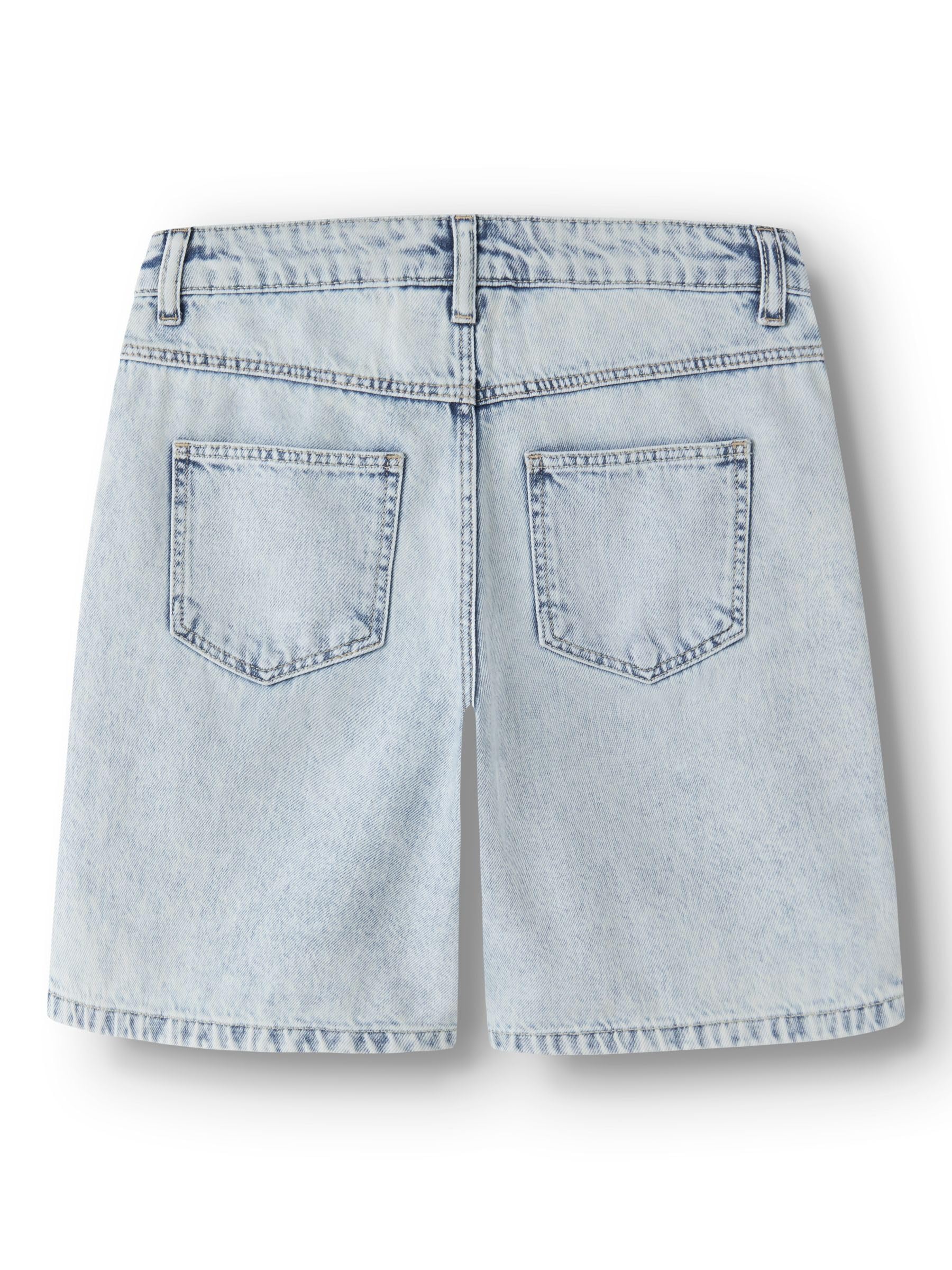 Kurze Hose Mädchen Jeans – Regular Fit Denim Shorts mit verstellbarem Bund, 5-Pocket-Style & Hakenverschluss
