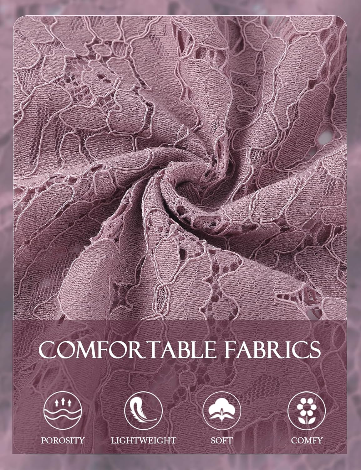 Wyeysyt Lace Blouse for Women Sheer Lace Long Sleeve Top Elegant Dressy Shirt Ladies Tops and Blouses - Image 5