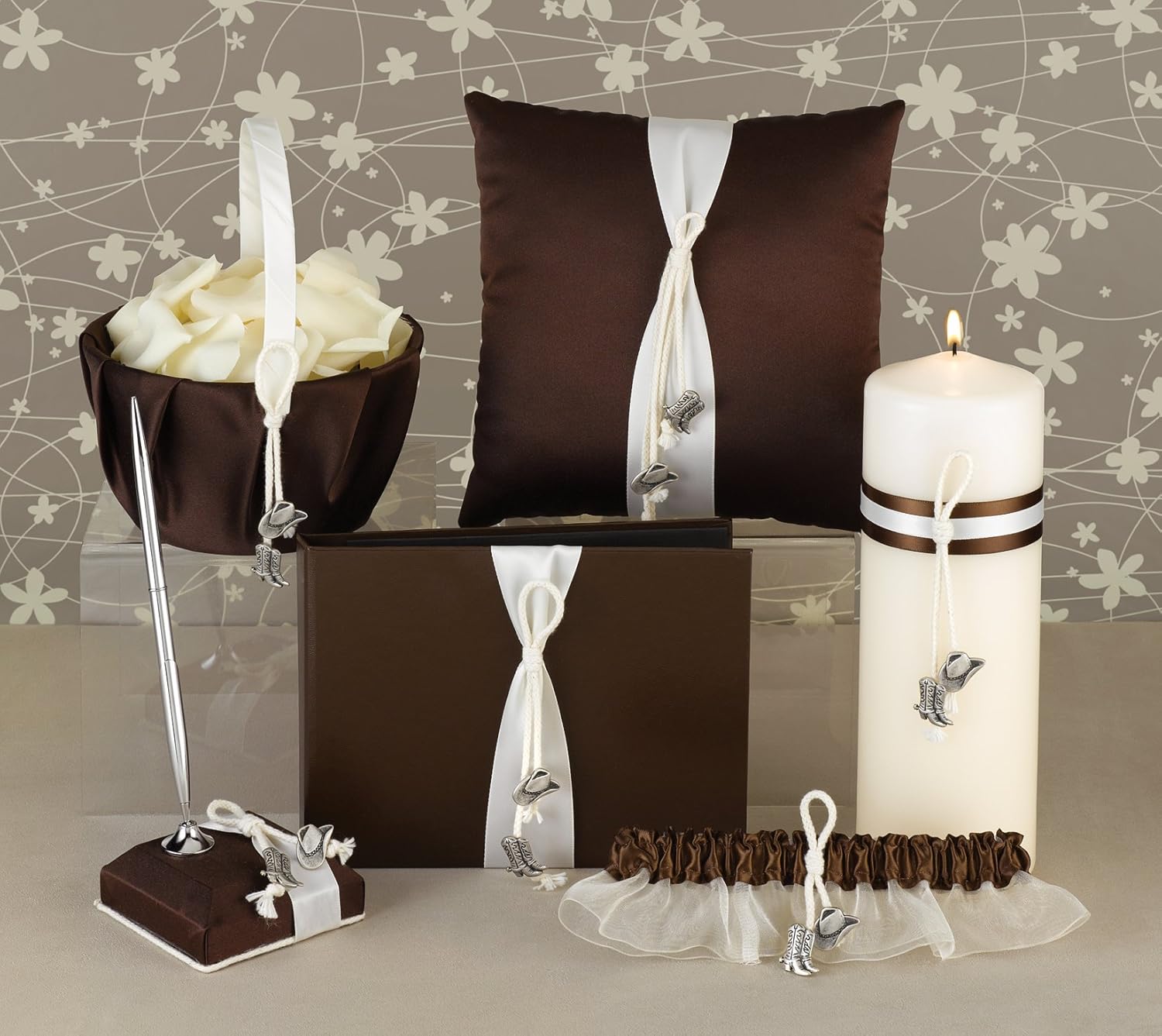 Hortense B. Hewitt Wedding Accessories Cowboy Charm, Flower Girl Basket